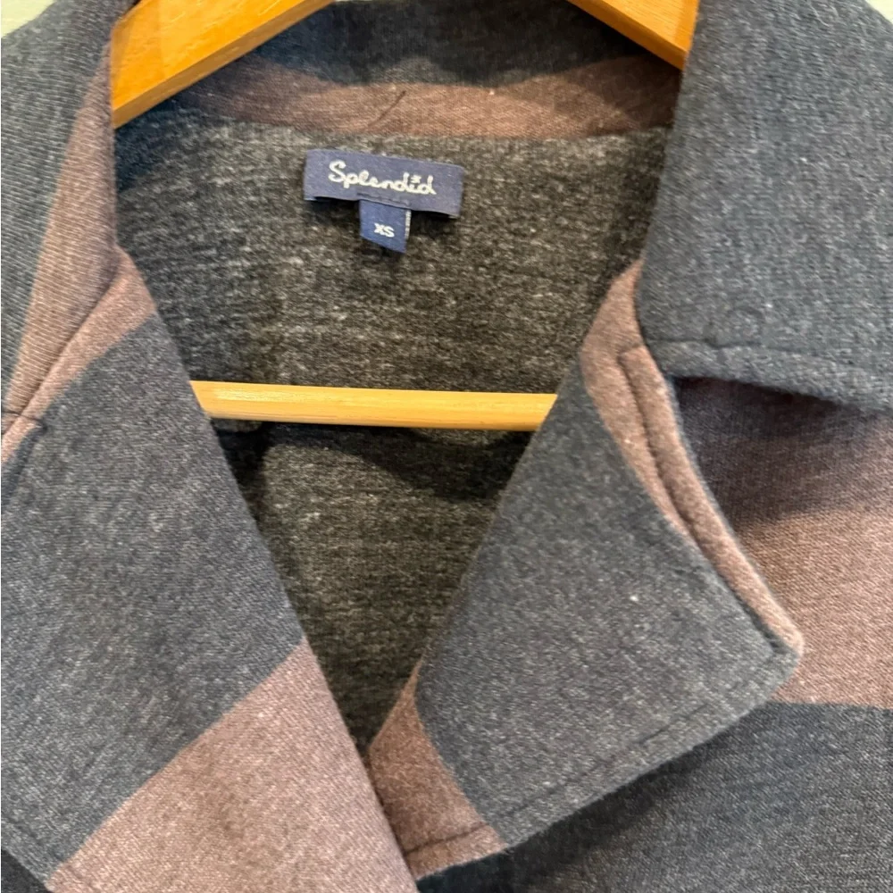 Splendid Striped Peacoat Jacket XS | Preppy Academia Whimsigoth - Picture 4 of 5